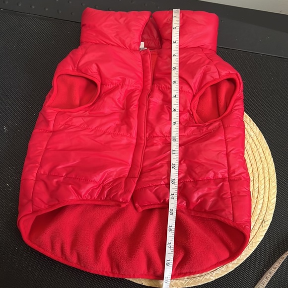 Gap Pet Red Guilted Puffer Jacket Size XL/XXL - Picture 11 of 11